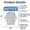 Signmission Flammable Or Combustible Liquids OSHA Notice Sign, Aluminum, 10in W x 14in L, 2PK OS-2PACK-NS-A-1014-V-12775 - alternate 3